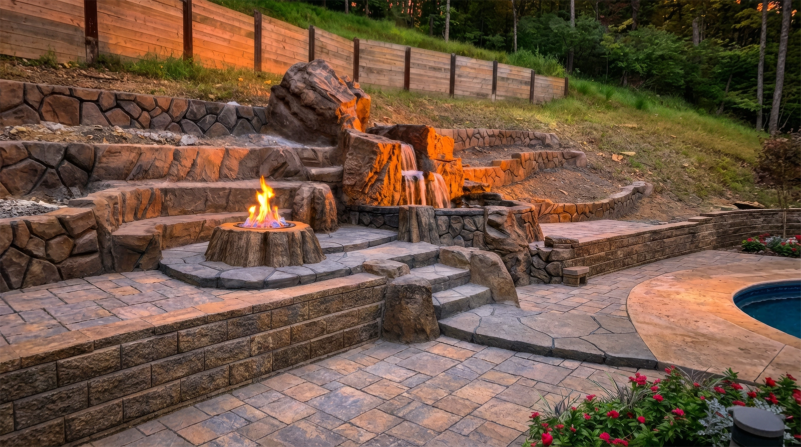 Panoramic view of Evermoore Acres tree canopy